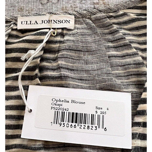 Ulla Johnson Ophelia Blouse Top in Okapi Womens Size 4 NWT - Picture 5 of 10